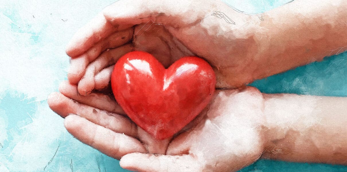 Hands,Holding,Red,Heart,,Health,Care,,Love,,Organ,Donation,,Mindfulness,